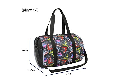 高波クリエイト 2WAYロールボストン 仮面ライダーギーツ ブラック プールバッグ