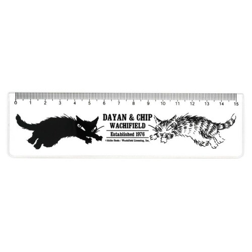 わちふぃーるど ダヤン 定規 15cm アクリル定規 ダヤン＆チップ 942226