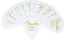 Fender フェンダー ピック Classic Celluloid, White, 351 Shape, Extra Heavy, 12 Count