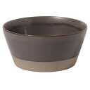 みのる陶器 美濃焼 PLANTAREE-SPLIT- 130パックボウル(蓋付) ブラック Φ13×H6cm 蓋/13.5cm