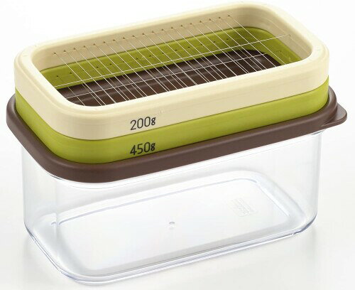 ヨシカワ バターケース 200・450gバター兼用 バターカッター 200gは約5gに・450gは約10gにカット 蓋付保存 日本製 ギフトラッピング仕様 SJ3324