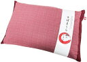 MORIPiLO そばがら 枕 日本製 大きい 硬め (和のここち そば殻 まくら) 高め 横向き寝 対応 洗える 枕カバー付き 和柄 綿100生地 レッド 約...