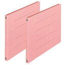 プラス PPフラットファイル A3 横 2穴 ピンク No.102P 98-878 2冊セット