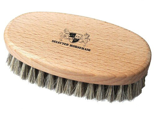 近藤 SELECTED 靴磨きブラシ 馬毛 ラウンド SV DONOK selected horsehair brush