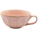 美濃焼 カネコ小兵 「 リンカ 」 スープカップ 桃色 ピンク 練輪花 容量約360ml 電子レンジ 食洗機対応 日本製 555-0216