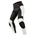 (コミネ) バイク用 パンツ レザーパンツ サトゥルノ ホワイト/ブラック 6XLB PK-780 本革 ストレッチ素材