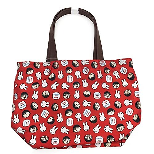 maruko meets miffy ジャガードトートバッグ maruko meets miffy レッド H24×W33×マチ12cm