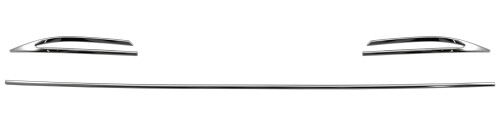 BRIGHTZ アルファードハイブリッド AAHH40W AAHH45W 超鏡面ステンレスメッキリアスポイラーモール 3PC AAHH 40 45 アルファード ハイブリッド ハイブリット