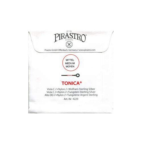 TONICA トニカ ビオラ弦 C線 ナイロン 4/4 タングステン・シルバー巻 4229