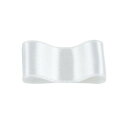 RibbonBon シルクシングルサテンリボン #001 ホワイト 18mm幅 巻(30m) 9サイズ50色展開