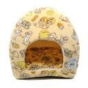 スリーアローズ チップ&デール ボアドームベッド 犬用 猫用 イエロー