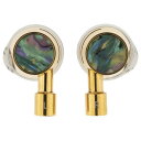 Initial A 秋 - Aki - 10mmダイナミックドライバー×BAハイブリッドイヤホン ゴールド/ブラック 約W19×H30×D13mm