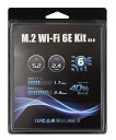 ASRock Intel WiFi 6E AX210 Module & アンテナ・ケーブル セット/Desk Mini シリーズにWIFI 環境を追加/M.2W...