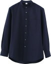 (セブンユニフォーム) 長袖シャツ GH7018 スタンドカラーシャツ ブロード 制服 ユニフォーム GH7018-1 1 ネイビー M