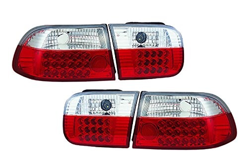 LED テール ランプ クローム インナー レッド＆クリスタル レンズ EG シビック 3ドア