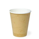サンナップ 日本製 紙コップ Sサイズ 50個入 260ml 8.6oz エンボス 使い捨て 落ち着いたベースカラーに薄く浮かび上がる模様が特徴的 手に伝わる熱を軽減するエンボス加工 内面ポリエチレ