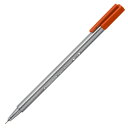 ステッドラー 水性ペン トリプラス 細書きペン 0.3mm カラハリオレンジ 10本 334-48