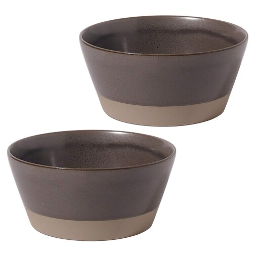 みのる陶器 美濃焼 PLANTAREE-SPLIT- 130パックボウル ブラック 2個セット Φ13×H6cm