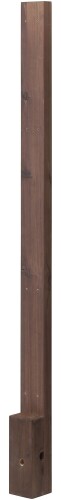 タカショー フェンス柱 ボーダーフェンス 80cm用 天然木 ブラウン