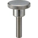 TRUSCO(トラスコ) ローレットノブ 段付 オネジ・スチール製 外径24×ネジM6 TKKBT-M6X16 x 10個