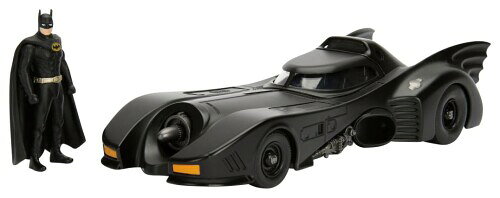 京商 (Kyosho) Jada Toys HOLLYWOOD RIDES シリーズ 1/24 バットモービル バットマン フィギュア付 (バットマン 1989) 完成品 JADA98260