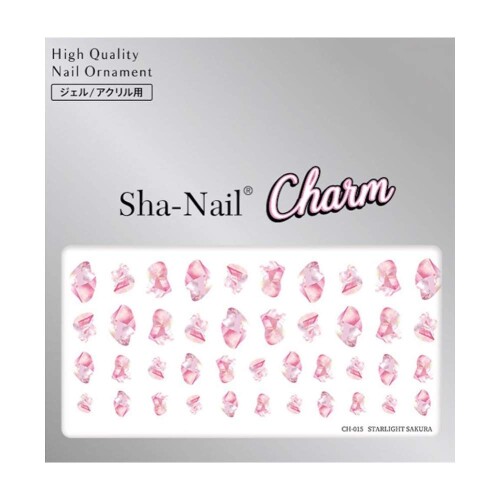 Sha-Nail Charm スターライト さくら サイズ:1枚 内容量:1P アクセを楽しむように、おしゃれネイルを楽しむ 【Sha-Nail Charm】誕生! 箔や金属パーツよりも輝くメタリックシート。ジェルやアクリルはもちろん、なんとポリッシュにも貼れるネイルシールです! クリアジェルで『凸盛り』すれば、半端ない立体感も演出できます。ニュアンスだけど「さくら」。そんなお客様には、このシート! 華やかなさくら色の輝きを、シェルパーツ感覚でオンできます。極薄の素材だから時短施術が可能。 商品コード20081658833商品名Sha-Nail Charm スターライト さくらサイズ1枚カラー-※他モールでも併売しているため、タイミングによって在庫切れの可能性がございます。その際は、別途ご連絡させていただきます。※他モールでも併売しているため、タイミングによって在庫切れの可能性がございます。その際は、別途ご連絡させていただきます。