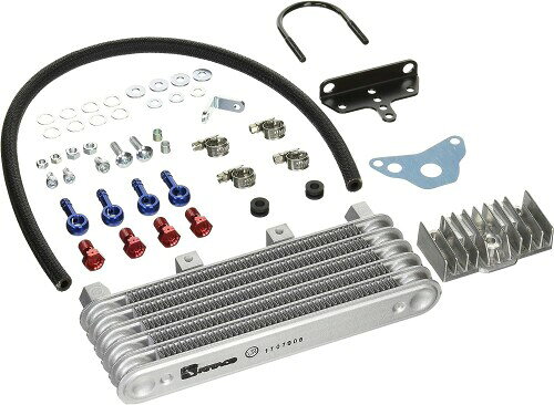 キタコ(KITACO) スーパーオイルクーラーキット 5段コア モンキー(MONKEY) ゴリラ モンキーバハ 360-1083200 適合車種 モンキー(MONKEY)/ゴリラ/モンキーバハ:FNO,Z50J-1300017~、FNO,AB27-1000001~1899999 5段コアコンデンサー 大容量オイルポンプとの併用をお薦めします。 取出し口はRシリンダーヘッドサイドカバーです。 ULTRA-SEヘッド、DOHCヘッドにはコンデンサーが干渉する為、使用不可 ボアアップをはじめとして、ハイチューンされたエンジンの必需品。高回転 ■高性能化したエンジンはその代償として膨大な熱を発し、ノーマルのままでは、オーバーヒート ■焼き付き等、破損する場合がありますので、オイルクーラーの装着をお薦めします。 スーパーオイルクーラーKITは400ccクラスのオイルクーラーと同等の放熱量(5段コア)を誇り、レースを始め炎天下等の苛酷な条件下でも、安定したエンジン性能を発揮します。 ■車種専用ステー付属。ボルトオン装着が可能です。 (注:タンクやクラッチ等、その付近のアクセサリーパーツ等を同時装着している場合は取付ステーの変更または加工が必要な場合があります。) ■オイルクーラーにはホース取り回し自由度が高いユニオンボルトを採用。またユニオンボルトには、カラーアルマイト処理済み。 ■コンデンサー内オイル容量 150cc(5段コア) 75cc(3段コア) ■コンデンサーは必ず取付説明書の通りに装着して下さい。ユニオンニップル側を下向けに装着すると、油圧が低下しシリンダーヘッドの潤滑不足につながります。 ■ホースには内径[ファイ]6.2、外径[ファイ]12.6の外層ブレードホースを採用。高耐圧と高耐久性を誇ります。 商品コード20076056834商品名キタコ(KITACO) スーパーオイルクーラーキット 5段コア モンキー(MONKEY) ゴリラ モンキーバハ 360-1083200型番360-1083200※他モールでも併売しているため、タイミングによって在庫切れの可能性がございます。その際は、別途ご連絡させていただきます。※他モールでも併売しているため、タイミングによって在庫切れの可能性がございます。その際は、別途ご連絡させていただきます。