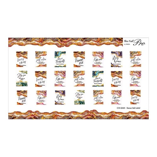 Sha-Nail Charm Kanae Ink Label サイズ:1枚 内容量:1P アクセを楽しむように、おしゃれネイルを楽しむ 【Sha-Nail Charm】誕生! 箔や金属パーツよりも輝くメタリックシート。ジェルやアクリルはもちろん、なんとポリッシュにも貼れるネイルシールです! クリアジェルで『凸盛り』すれば、半端ない立体感も演出できます。 ■大人気のインクアート柄がキラッと輝くラベルに進化。 ■どんなアートにも、1枚加えるだけでオシャレなアートに変身します。 ■あえてシールのエッジは手でちぎったようなナチュラル感を演出。 商品コード20081658834商品名Sha-Nail Charm Kanae Ink Label型番CH-KA05サイズ1枚カラー-※他モールでも併売しているため、タイミングによって在庫切れの可能性がございます。その際は、別途ご連絡させていただきます。※他モールでも併売しているため、タイミングによって在庫切れの可能性がございます。その際は、別途ご連絡させていただきます。