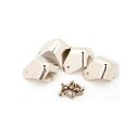 Fender パーツ Pure Vintage 2-Screw Mount Amplifier Corners, (4), Nickel