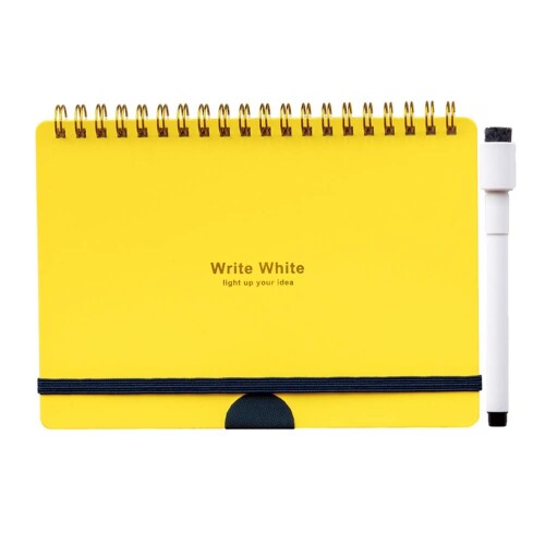 学研ステイフル ホワイトボード ノート Write White B6 イエロー D08031