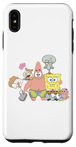 スポンジボブ スクエアパンツ グループショット スマホケース iPhone XS Max 用
