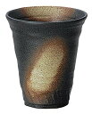 宗峰窯 陶器 タンブラー 備前 焼酎カップ 370cc 348-20-063 ブラック