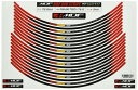 エムディーエフ(MDF) リムストライプ デリコロール レッド 6mm幅 二輪 17&18インチ RIM-6M-T3RD-17&18
