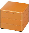 J-kitchens 重箱 日本製 3段 5.5寸 段付福徳 16.5cm x 16.5cm x 15.2cm