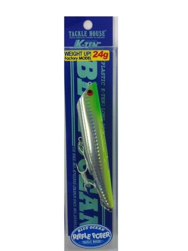 タックルハウス(TackleHouse) ポッパー K-TEN ブルーオーシャン リップルポッパー ファクトリーチューンモデル 115mm 24g SH・チャートバック #106 BKRP115 ルアー