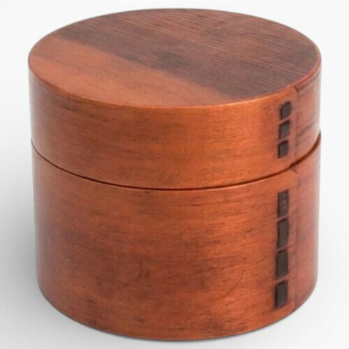 J−kitchens 曲げわっぱ 弁当箱 男性 木製 二段 漆 Φ12x10cm 700ml WABI-370434