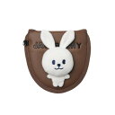 (ジャックバニー) 継続定番商品 うさぎパターカバー (マレット型用・マグネット) / ゴルフ PT / 262-4984805 050_ブラウン FR