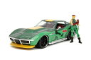ストリートファイター 1/24スケール ダイキャストミニカー フィギュア付き 1969 シボレー・コルベットスティングレイ + キャミィ
