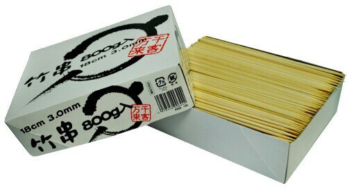 業務用 竹串 3mm 18cm 箱入 約800本 約0.8kg入 折れにくい 00644 1本のサイズ(約):太さ3mm×長さ18cm 内容量重量:約800g 材質:天然竹 生産国:中国 1箱入数(約):800本 太さ3mmタイプの竹串でお肉や魚など比較的刺しにくい食材に便利。(折れにくいです) 業務用、焼き鳥屋さんでお使いになりやすい大容量約800g入り。 商品コード20077160861商品名業務用 竹串 3mm 18cm 箱入 約800本 約0.8kg入 折れにくい 00644型番00644サイズ18cmカラーイエロー※他モールでも併売しているため、タイミングによって在庫切れの可能性がございます。その際は、別途ご連絡させていただきます。※他モールでも併売しているため、タイミングによって在庫切れの可能性がございます。その際は、別途ご連絡させていただきます。