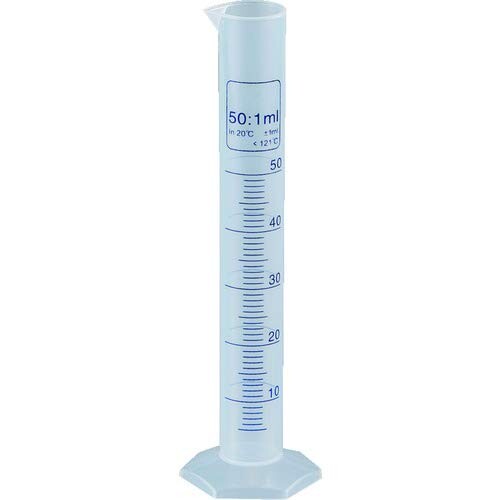 TRUSCO(トラスコ) メスシリンダー 50ml 青目盛付 PP製 MS50 x 20 個 TRUSCO(トラスコ) メスシリンダー 50ml 青目盛付 PP製 MS50 x 20 個