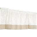 Arie(アーリエ) カフェカーテン ベージュ 幅120×丈45cm コットンサラサ