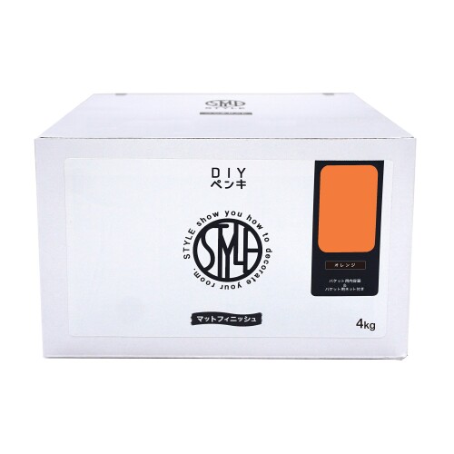 ニッペ ペンキ 塗料 STYLE DIYペンキ 4kg オレンジ 水性 つやなし 屋内 日本製 4976124887000 容量:4kg カラー:オレンジ セット内容:ペンキ(4kg)、バケット用容器、バケット用ネット 塗り面積(1回塗り):28平方メートル(タタミ16枚分) 乾燥時間:夏(30[度])約1時間、冬(10[度])約2時間 壁紙クロスのリフォーム用ペンキです。 低臭の水性塗料ですので、安心して室内にご使用 いただけます。 パウチ容器のため、容器の開閉、処分が手軽にできます。 梱包容器をトレイとして利用できるので、使い終わった後、用具で場所をとりません。 ホルムアルデビト放散量が基準以下でF☆☆☆☆の安全な環境配慮型製品です。 商品コード20077406870商品名ニッペ ペンキ 塗料 STYLE DIYペンキ 4kg オレンジ 水性 つやなし 屋内 日本製 4976124887000型番4976124887000サイズ4kgカラーオレンジ※他モールでも併売しているため、タイミングによって在庫切れの可能性がございます。その際は、別途ご連絡させていただきます。※他モールでも併売しているため、タイミングによって在庫切れの可能性がございます。その際は、別途ご連絡させていただきます。