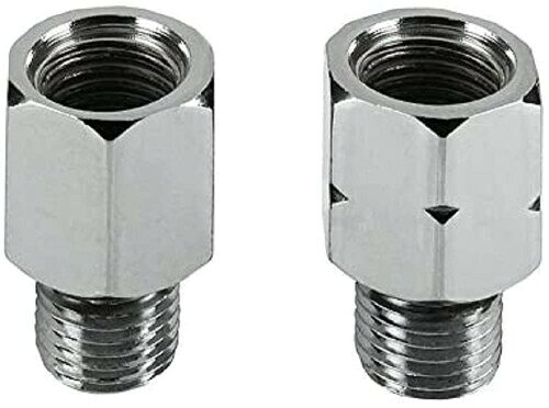 バイクパーツセンター(Bike Parts Center) メッキミラー10mm逆ネジアダプター(ヤマハ用)L/R 6025