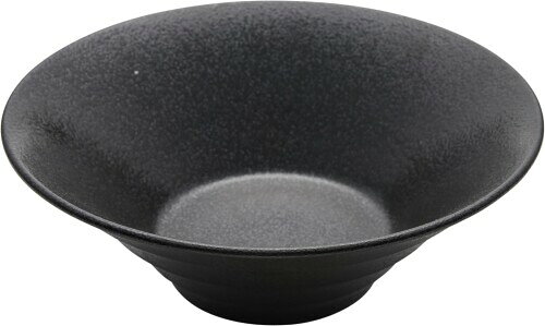 YAMATSU STANDARD リネア 25cmボール・5枚セット 黒 どんぶり 特大 食洗機 電子レンジ対応 耐熱 日本製