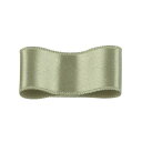 RibbonBon シルクシングルサテンリボン #031 ダークカーキ 9mm幅 巻(30m) 9サイズ50色展開