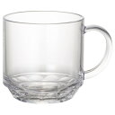 割れない クリスタル マグ カップ クリア 透明 340ml コーヒー ペア コップ 大きめ スープ 電子レンジ 耐熱 食洗機 食洗器 対応 日本製 cup ト...