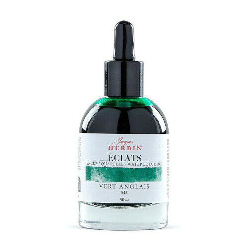 エルバン 水彩インク カラーインク エクラ 染料 50ml イングリッシュグリーン hb16545