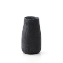 丸伊製陶 信楽焼 へちもん 花瓶 フラワーベース 大きい 黒 どんぐり 黒砂岩 陶器 MR-11-7314