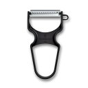 VICTORINOX(ビクトリノックス) ピーラー 食洗機対応 芽取り付きの皮むき器 千切り ブラック 柔らかい果物の皮むきから硬い食材まで使える RAPIDピーラー 6.0934.3