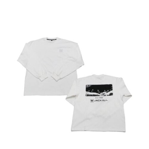 JACKALL(ジャッカル) グラフィック ロングスリーブ Tee ホワイト Sサイズ